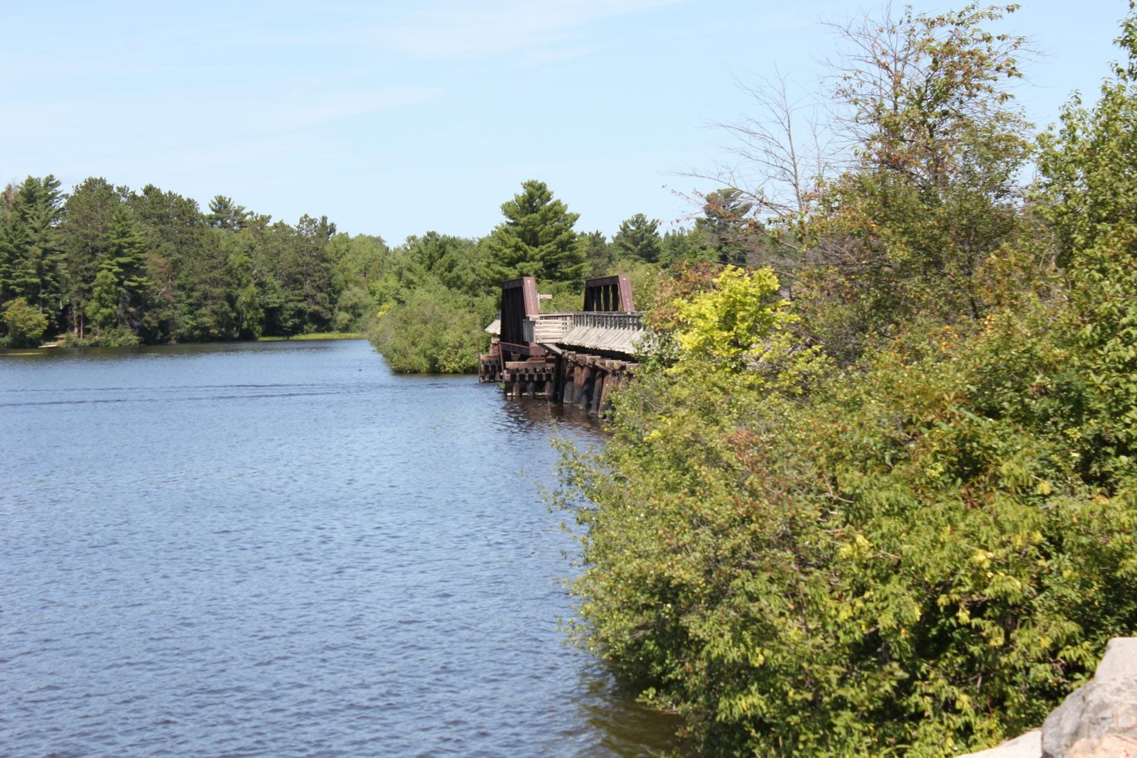 Looking north